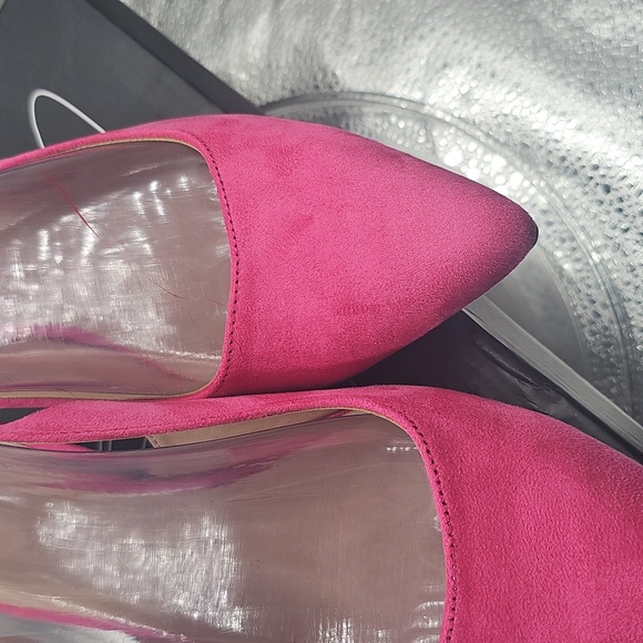 A New Pink Heels size 8.5 Mysoft Suede NIB - Picture 8 of 11